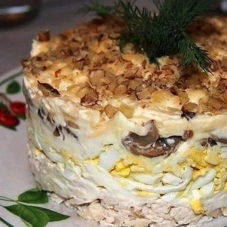 Салат с копченной курочкой "Аппетит"