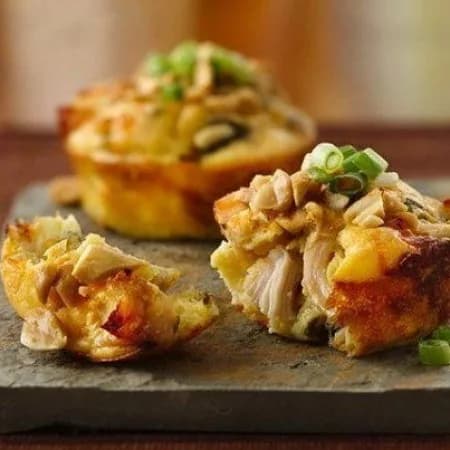 Куриные маффины с сыром