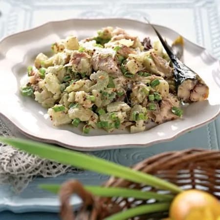 Canned mackerel salad