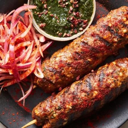 Lula kebab from minced meat