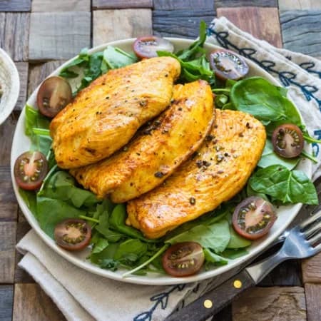 Жареный стейк из индейки