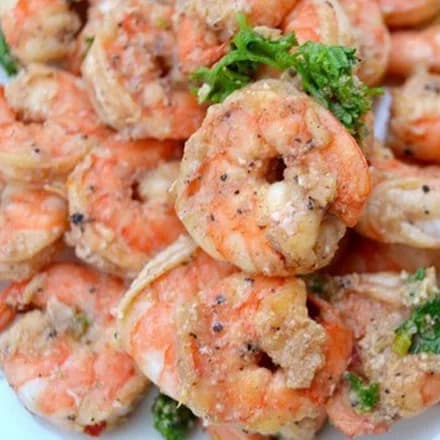 Shrimps in garlic sauce