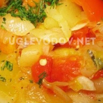 Овощное рагу: кабачок тушеный с капустой
