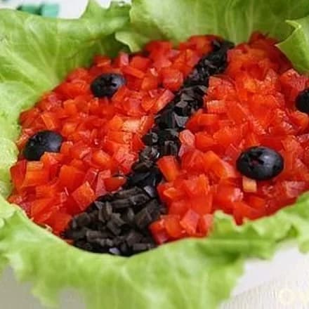 Ladybug salad