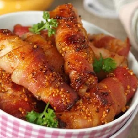 Курица в беконе с горчицей