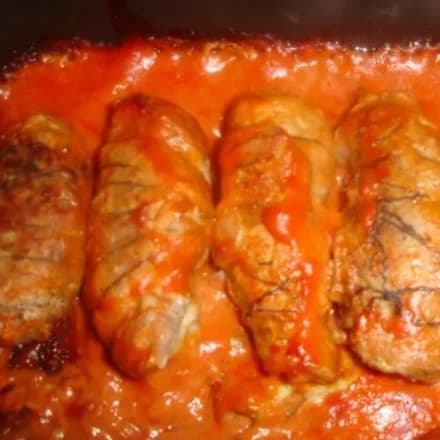 Мясные рулетики с начинкой