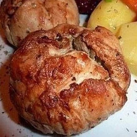 Курица с грибами или куриные бомбочки