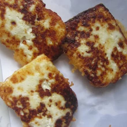 Fried Adyghe cheese