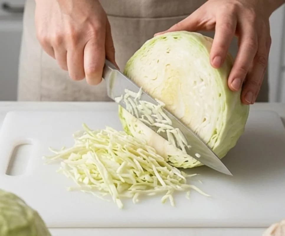 Нашинкуйте капусту