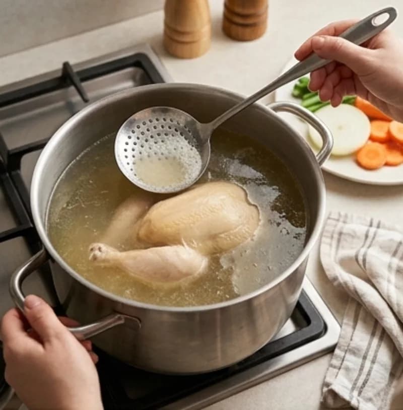 Сварите куриный бульон