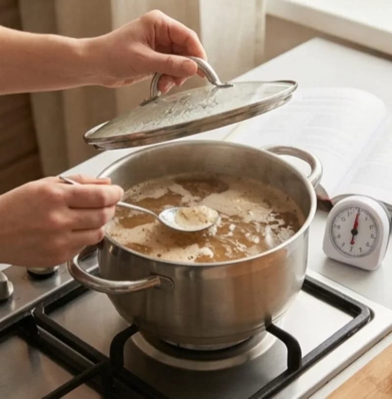 Simmer the base