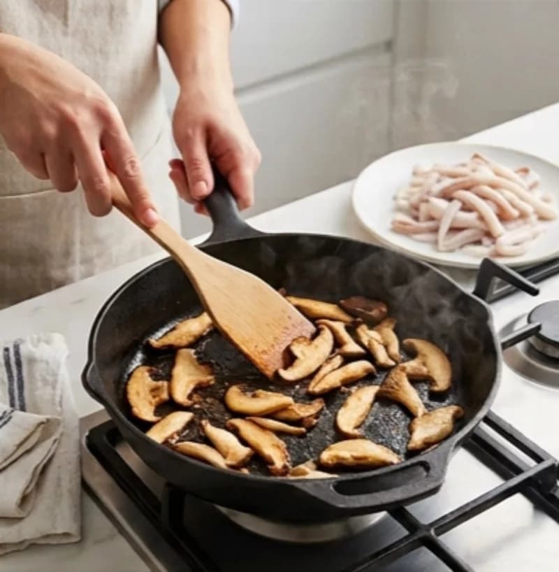 Prepare the mushrooms