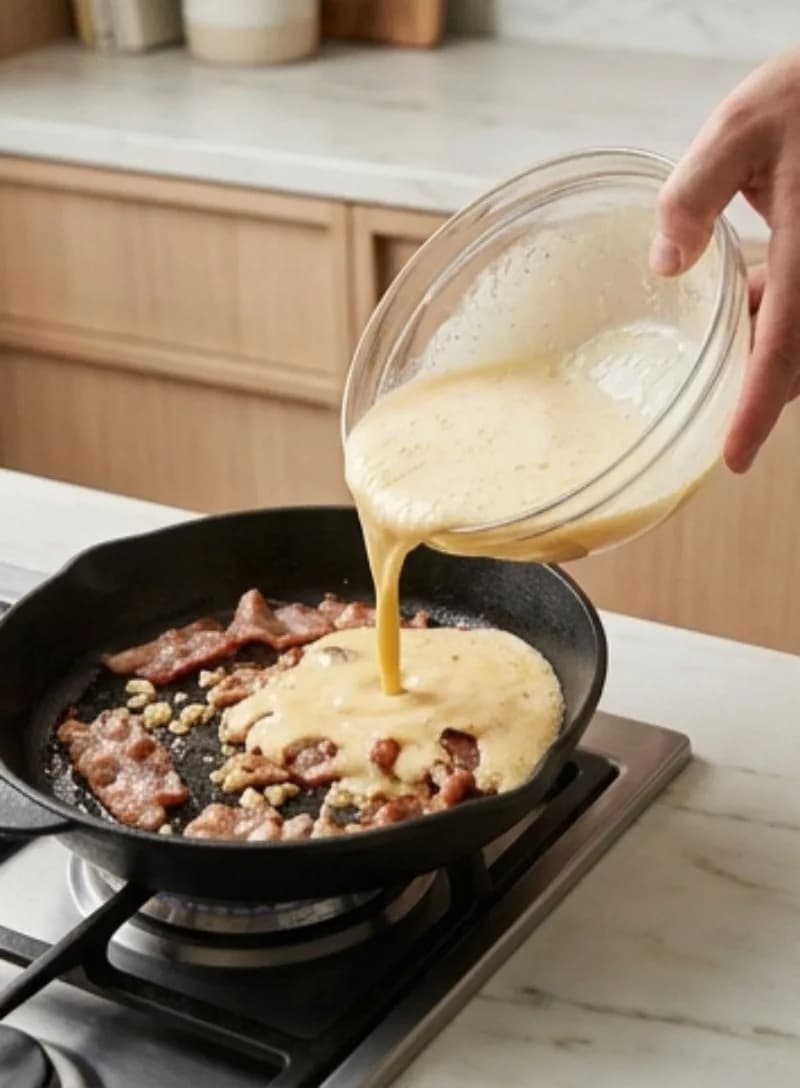 Pour in the Omelet