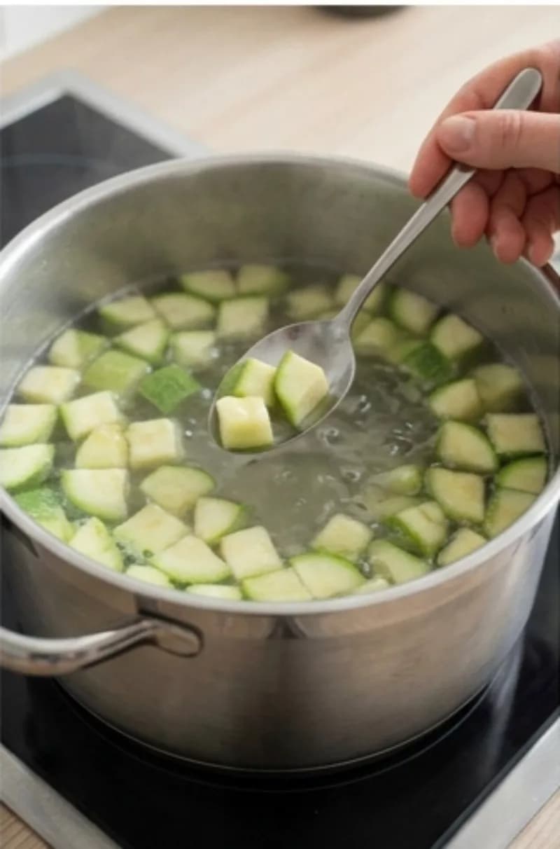 Cook the zucchini