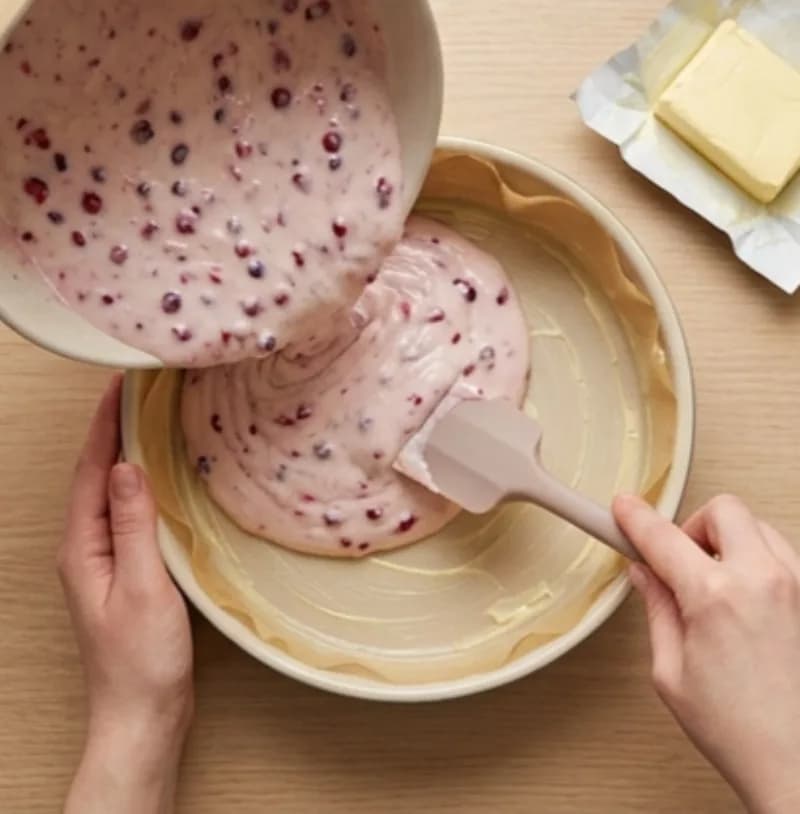 Pour into the Baking Dish