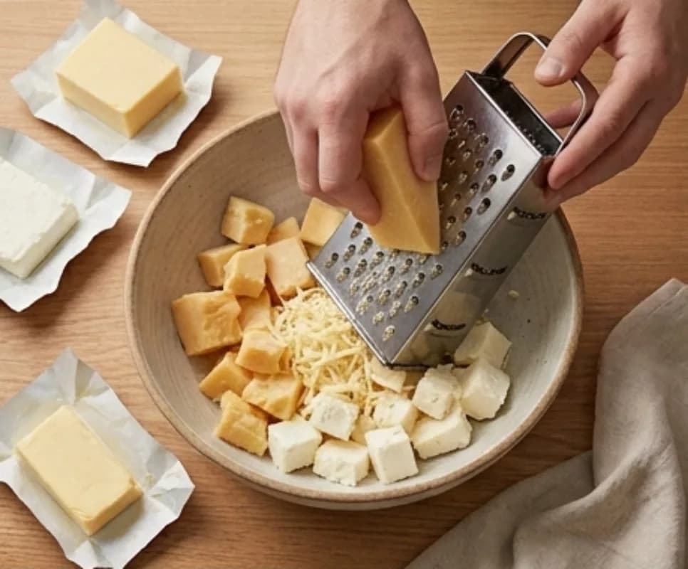 Grate the Cheeses