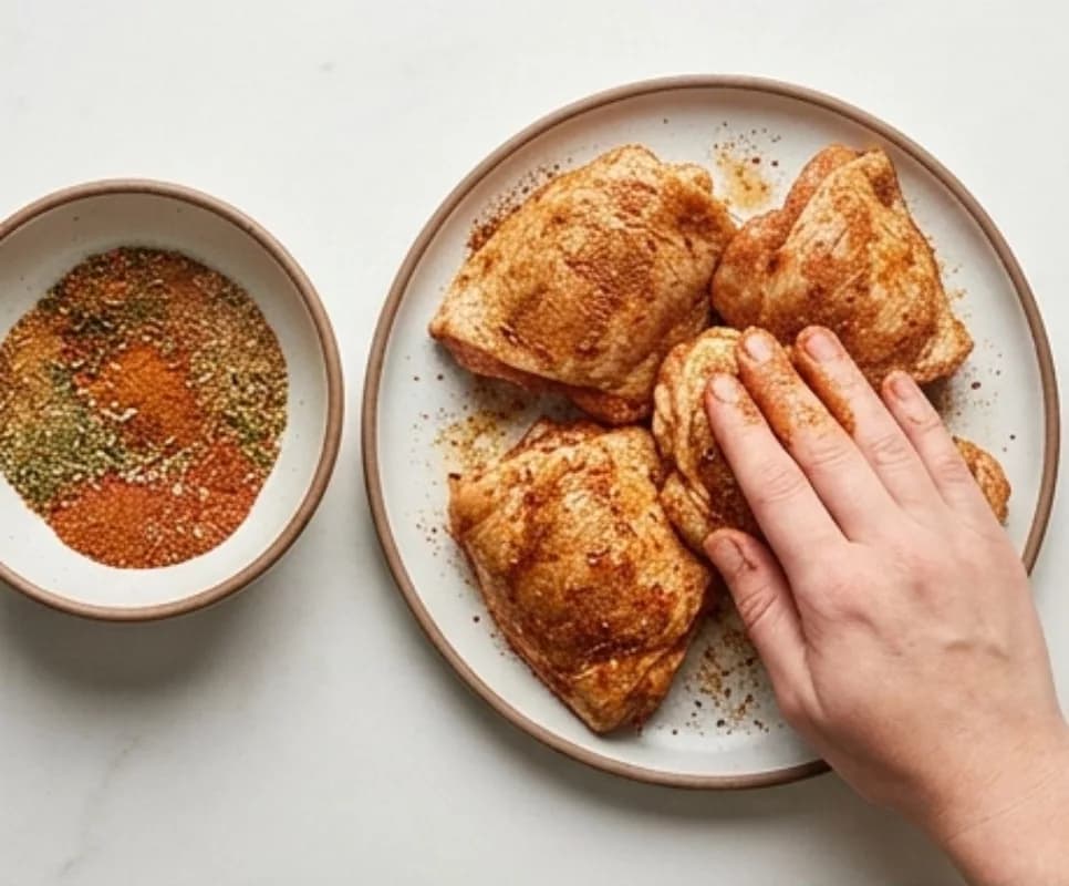 Rub with spices