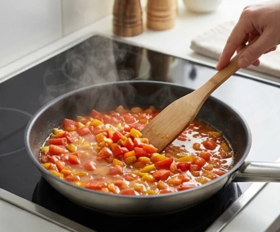 Simmer the filling