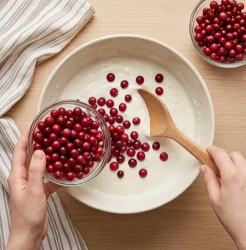 Fold in the Cranberries