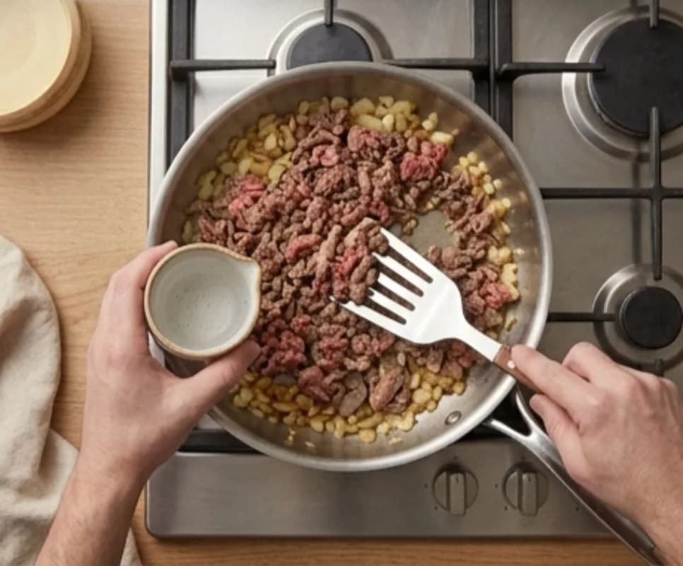 Приготовьте мясной фарш