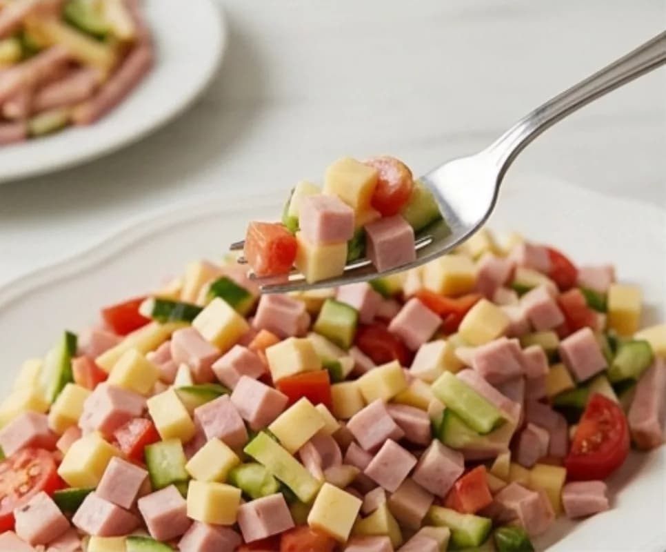 Ham and cheese salad