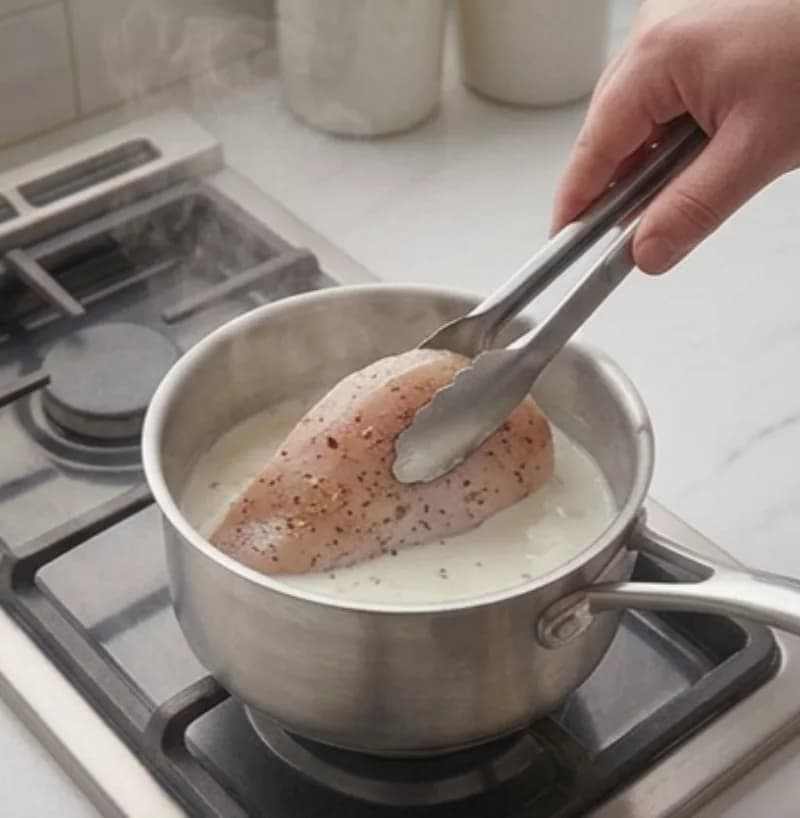 Заливка курицы молоком