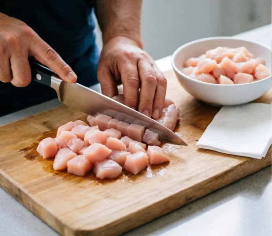Подготовьте куриное филе