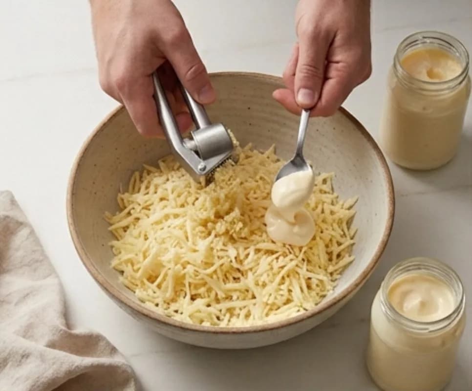 Add Garlic and Mayonnaise