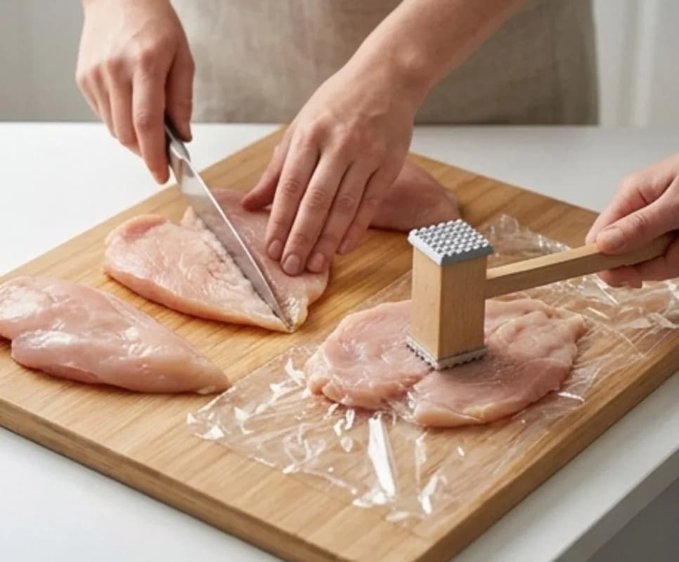Prepare the chicken fillets
