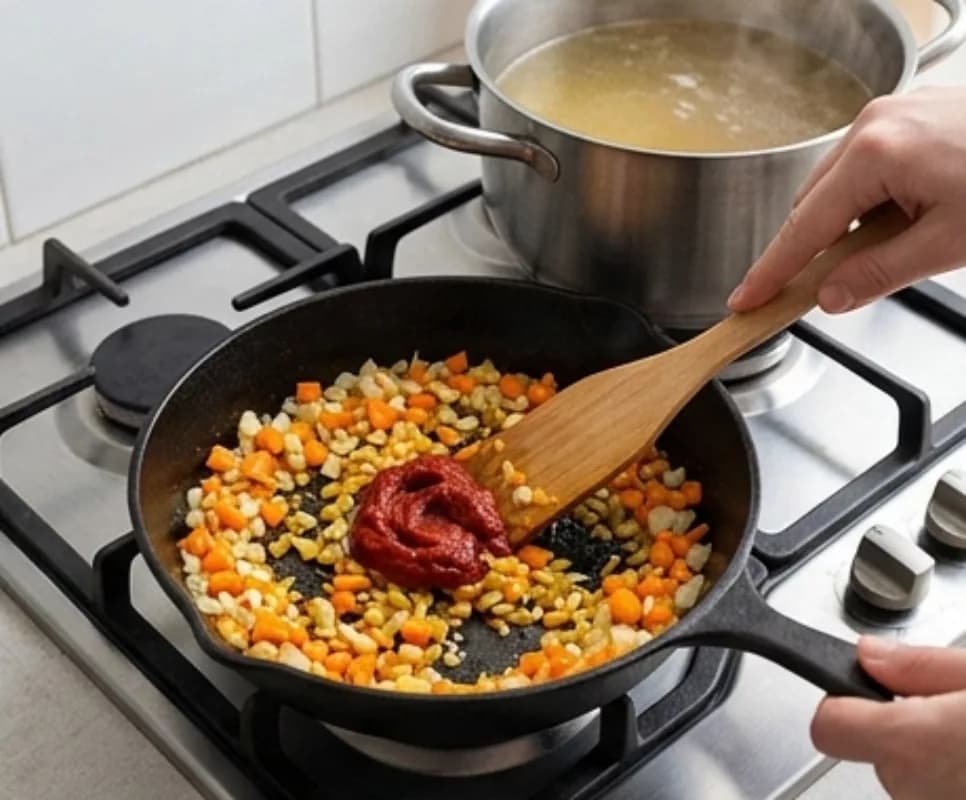 Приготовление зажарки