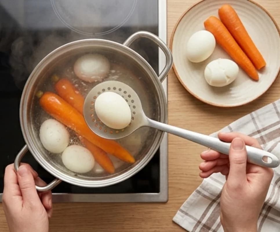 Boil Eggs and Carrot