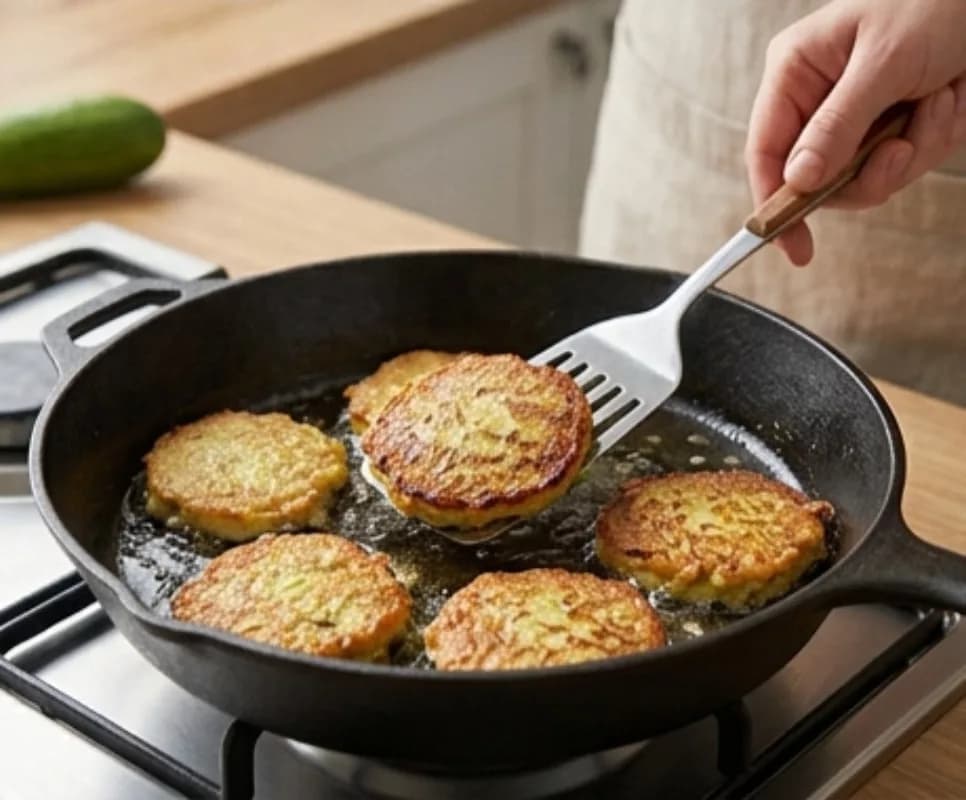 Shape and Fry the Pancakes