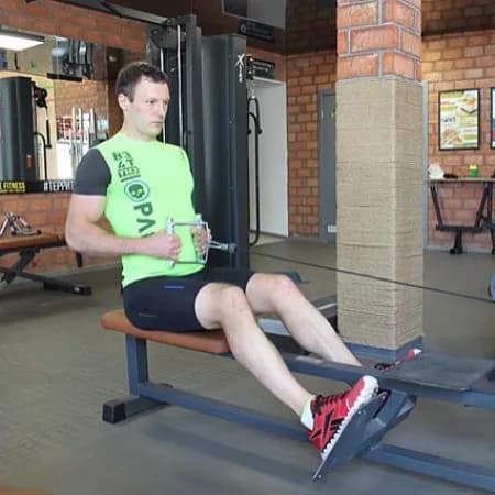 Тяга на нижнем блоке