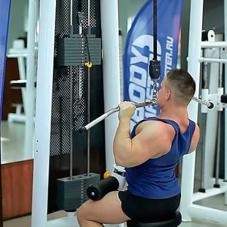 Тяга верхнего блока к груди