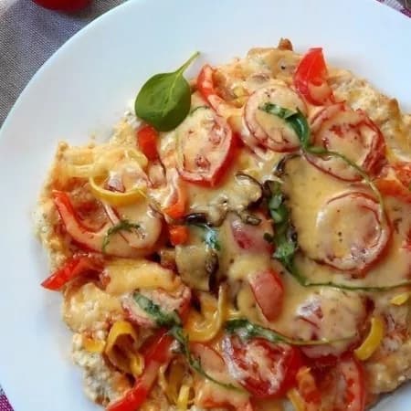 Диетическая куриная пицца