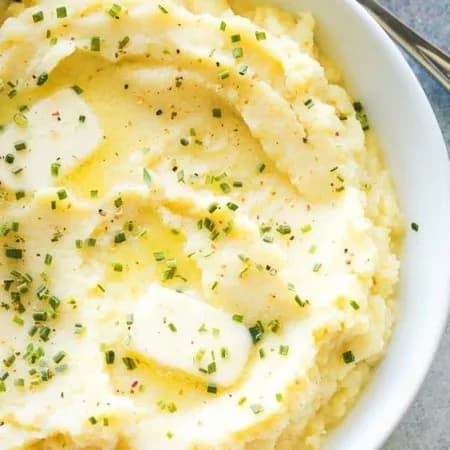 Cauliflower and broccoli puree