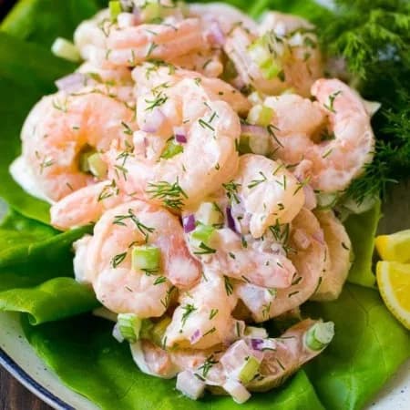 Cалат с креветками