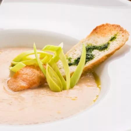 Salmon cream soup