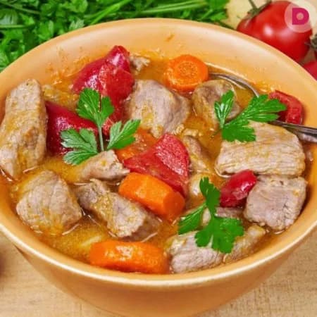 Тушеная телятина