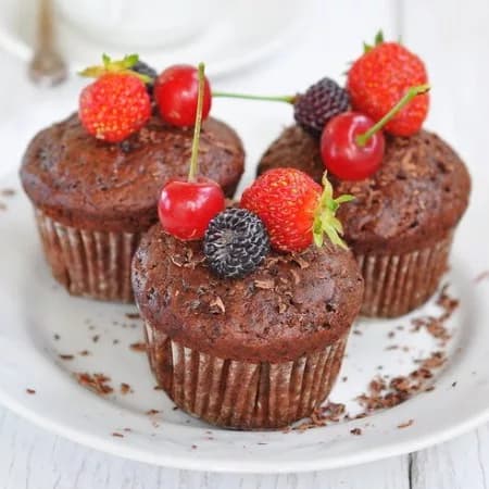 Шоколадные кексы без муки