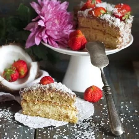 Творожное пирожное