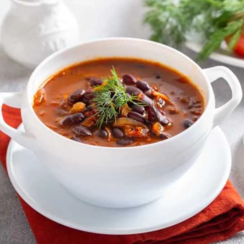 Фасолевый суп (без мяса)