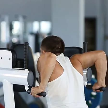 Отжимания на брусьях