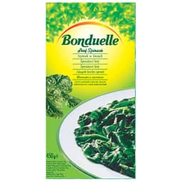 Bondueel spinach in leaves